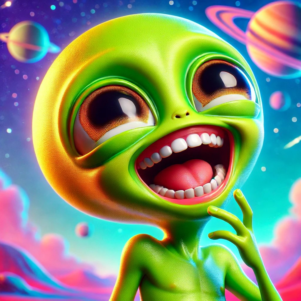 A picture of an alien
